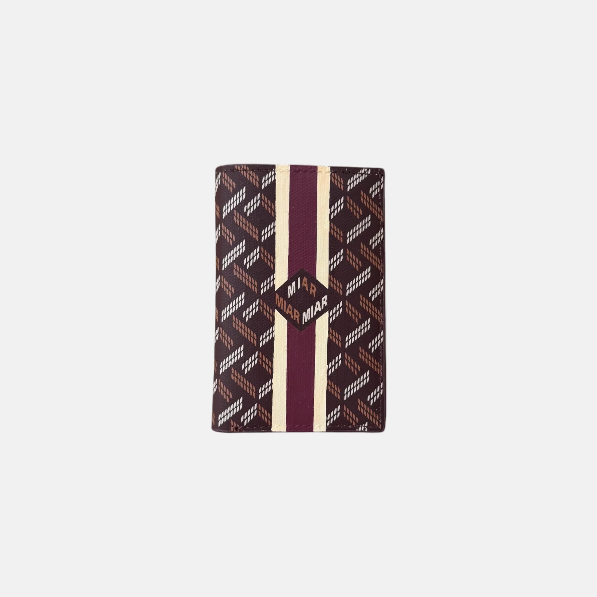 ORNATO LUSSO Card Wallet – Heritage Burgundy & Ivory