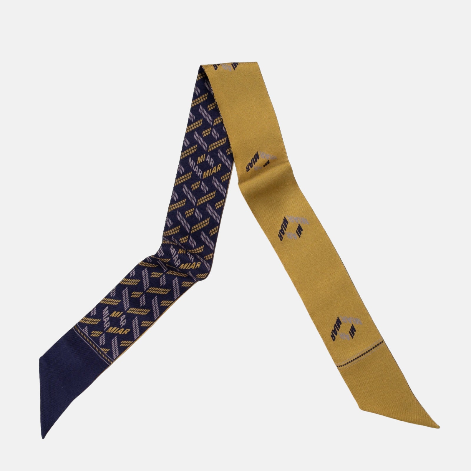 Silk Twilly - Purple Golden Dual Shade