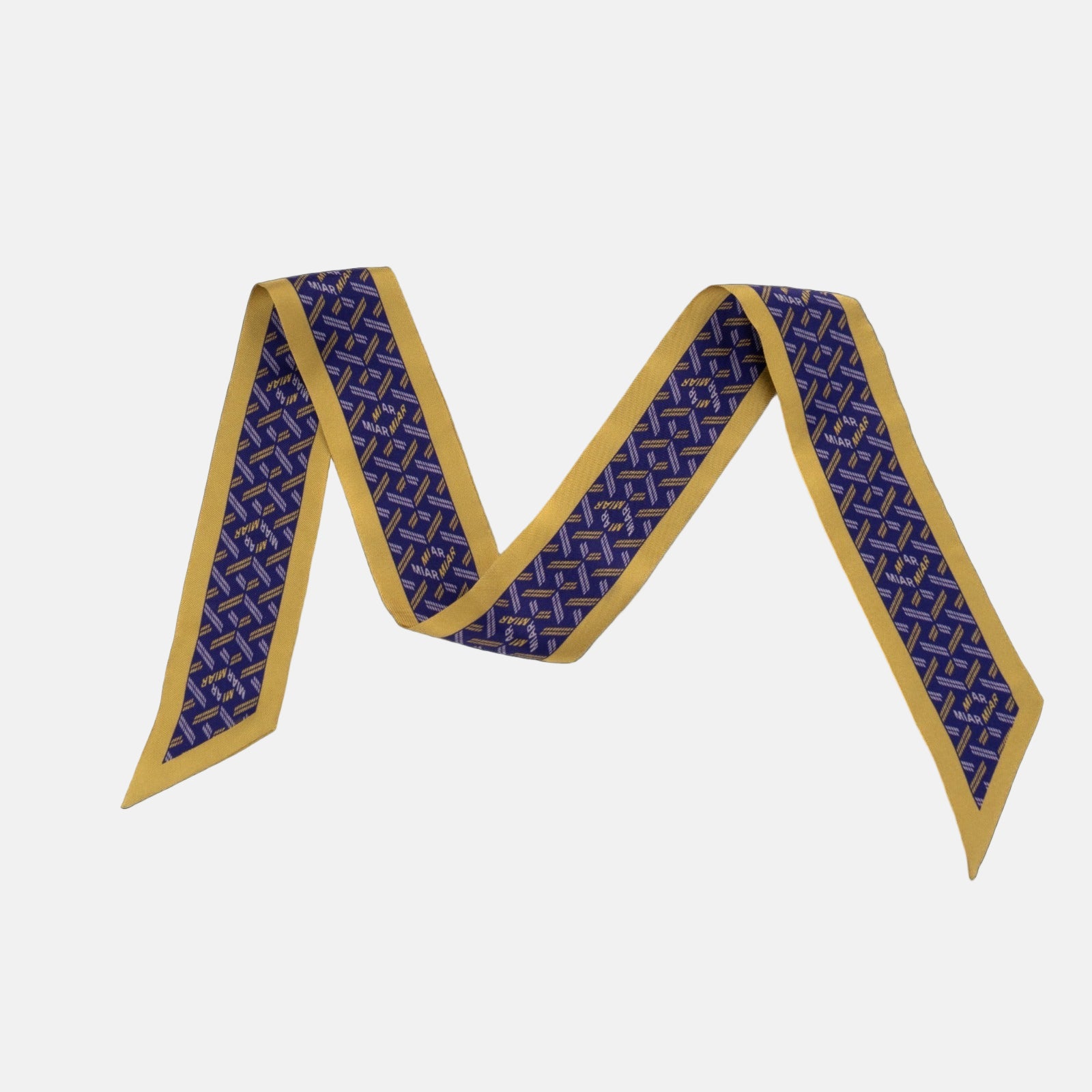 Silk Twilly - Purple Golden