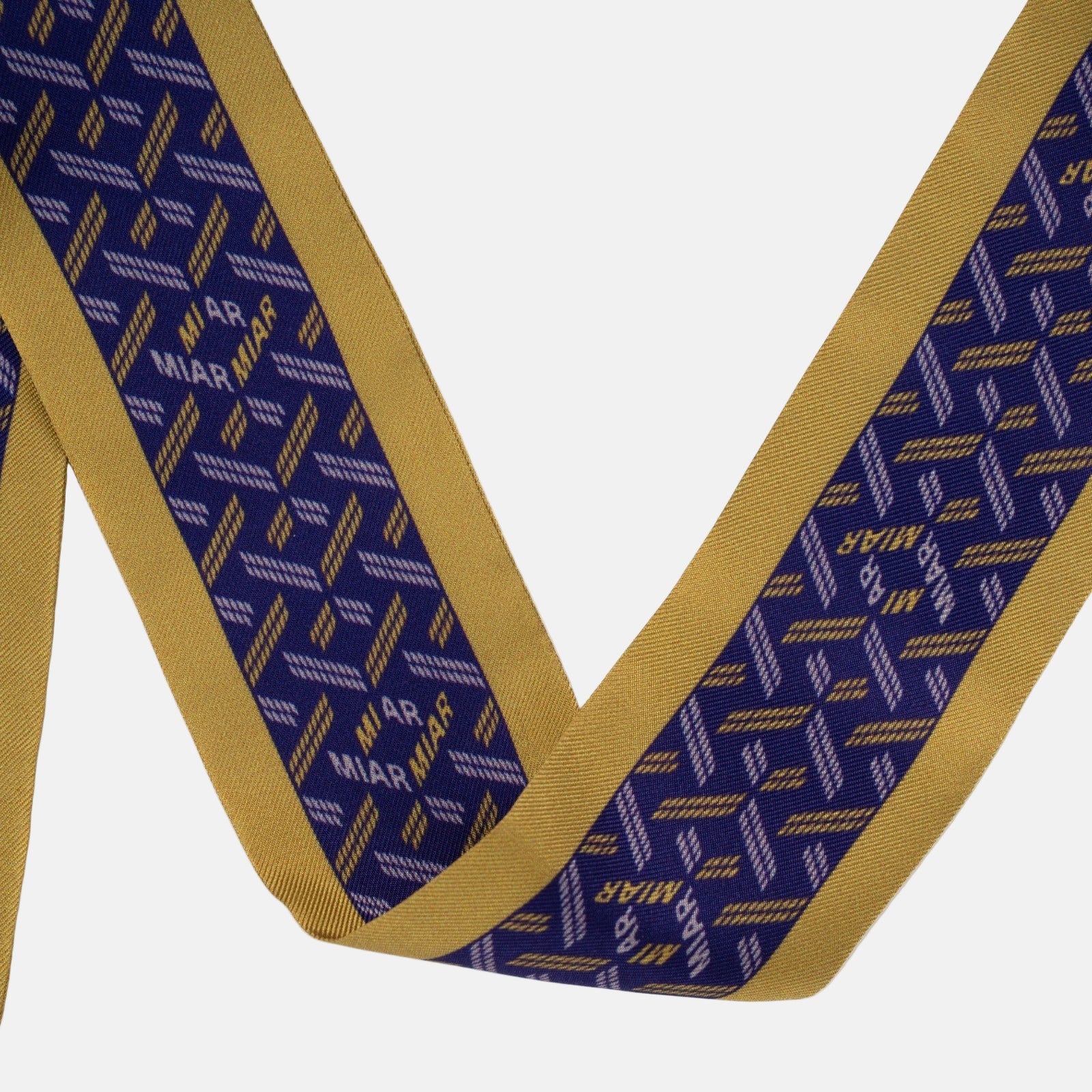 Silk Twilly - Purple Golden