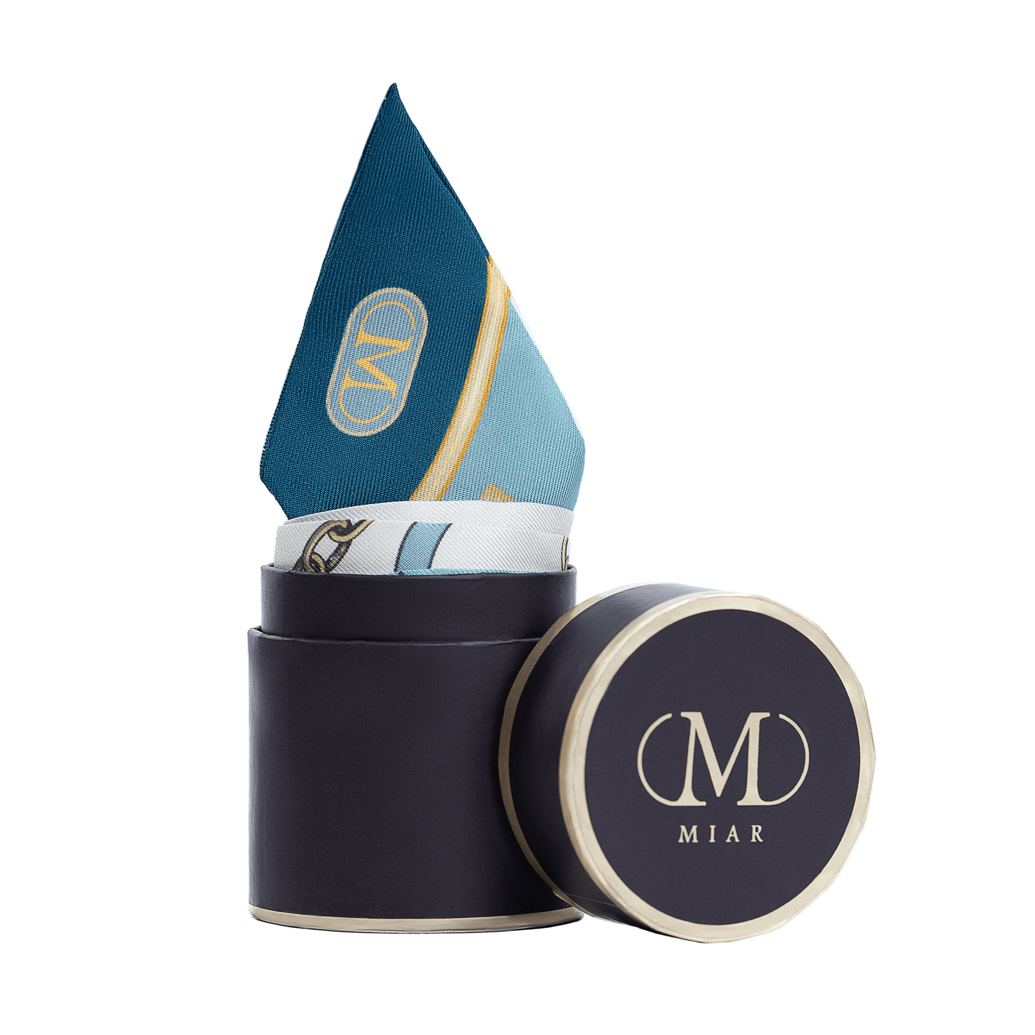 Silk Twilly - Blue Yellow