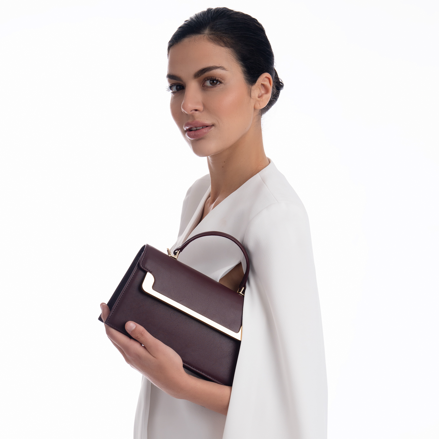 Miss MIAR Maroon Ladies Compact