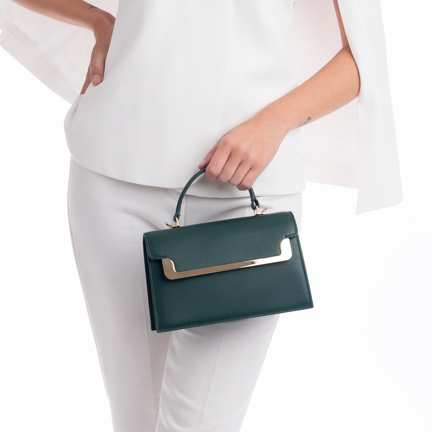 Miss MIAR Green Ladies Bag Compact