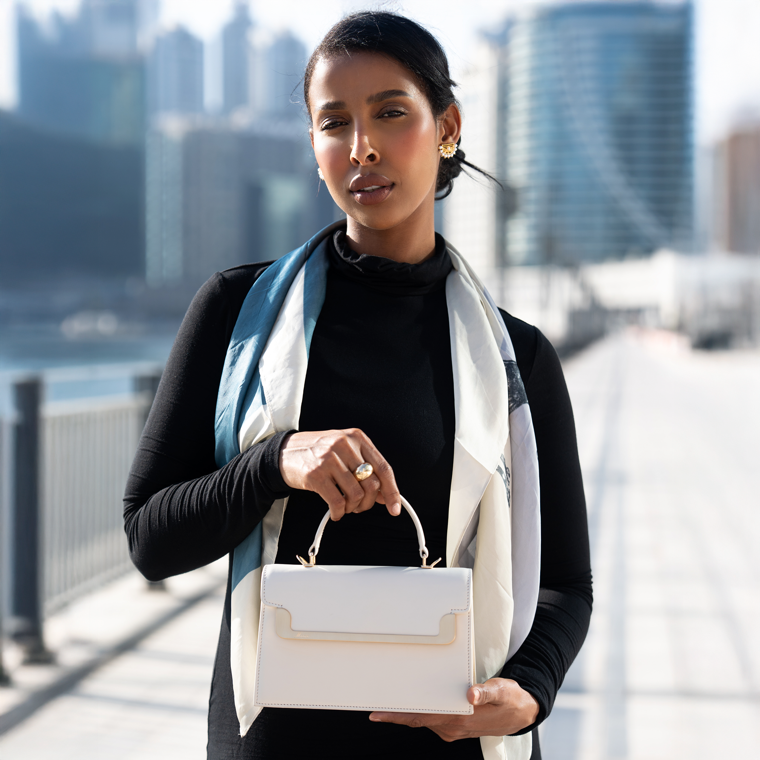 Miss MIAR White Ladies Bag Compact