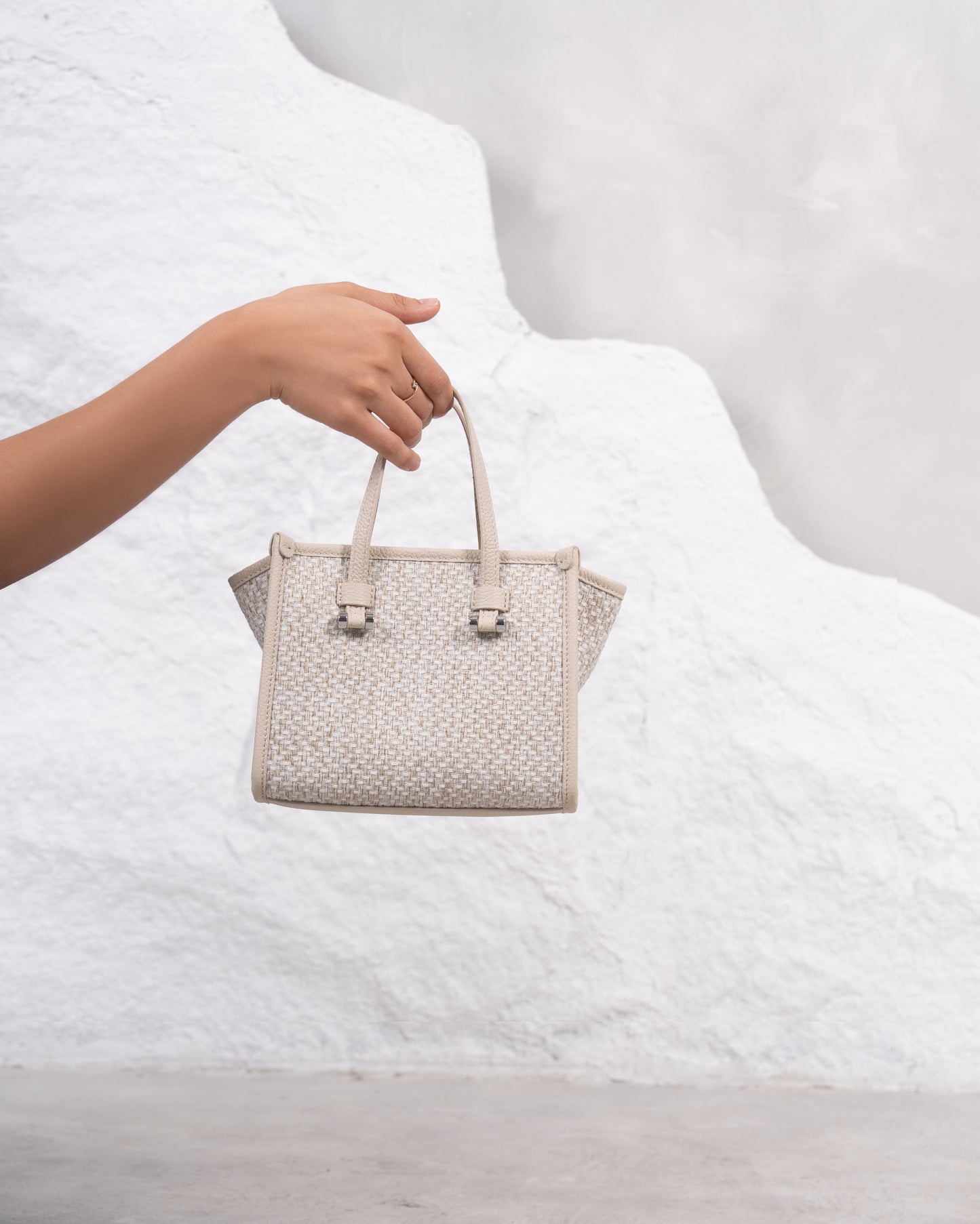 Blaire Mini Tote Bag Beige