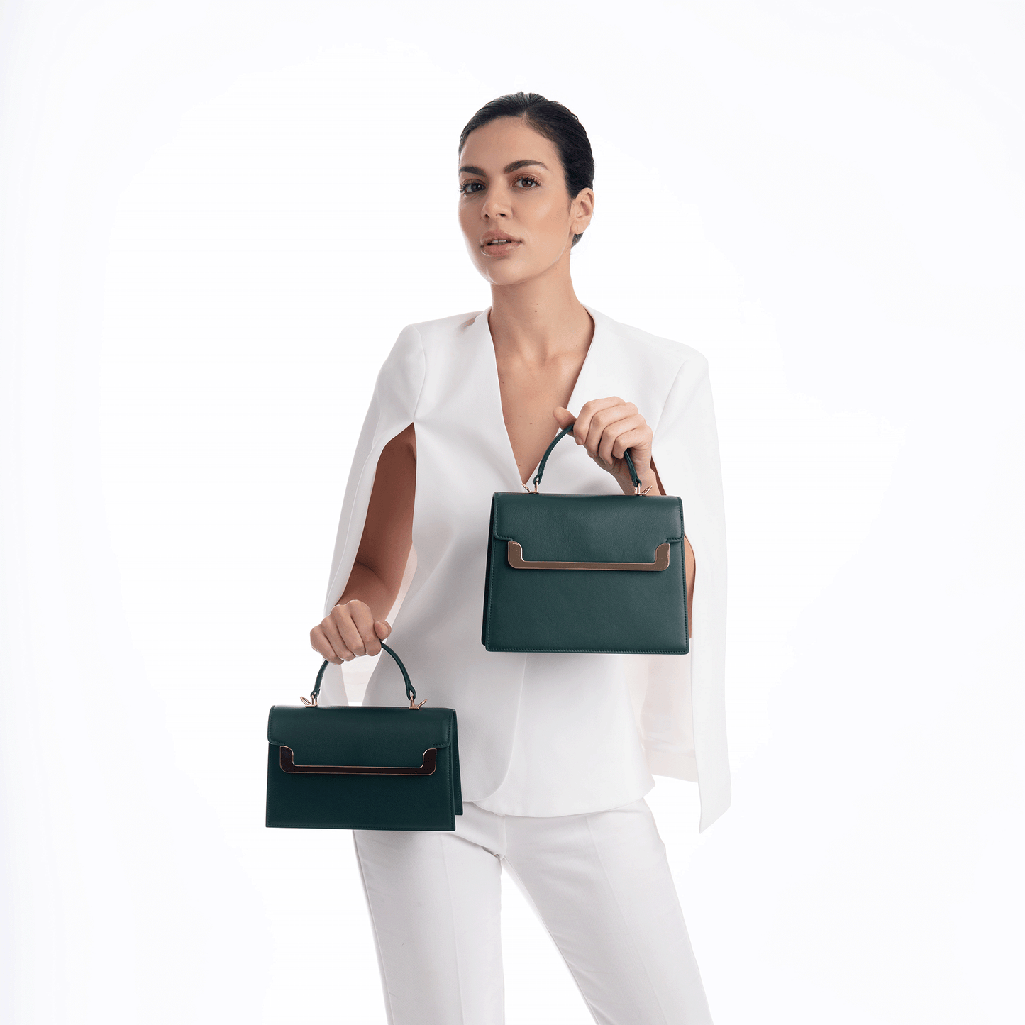 Miss MIAR Green Ladies Bag Compact