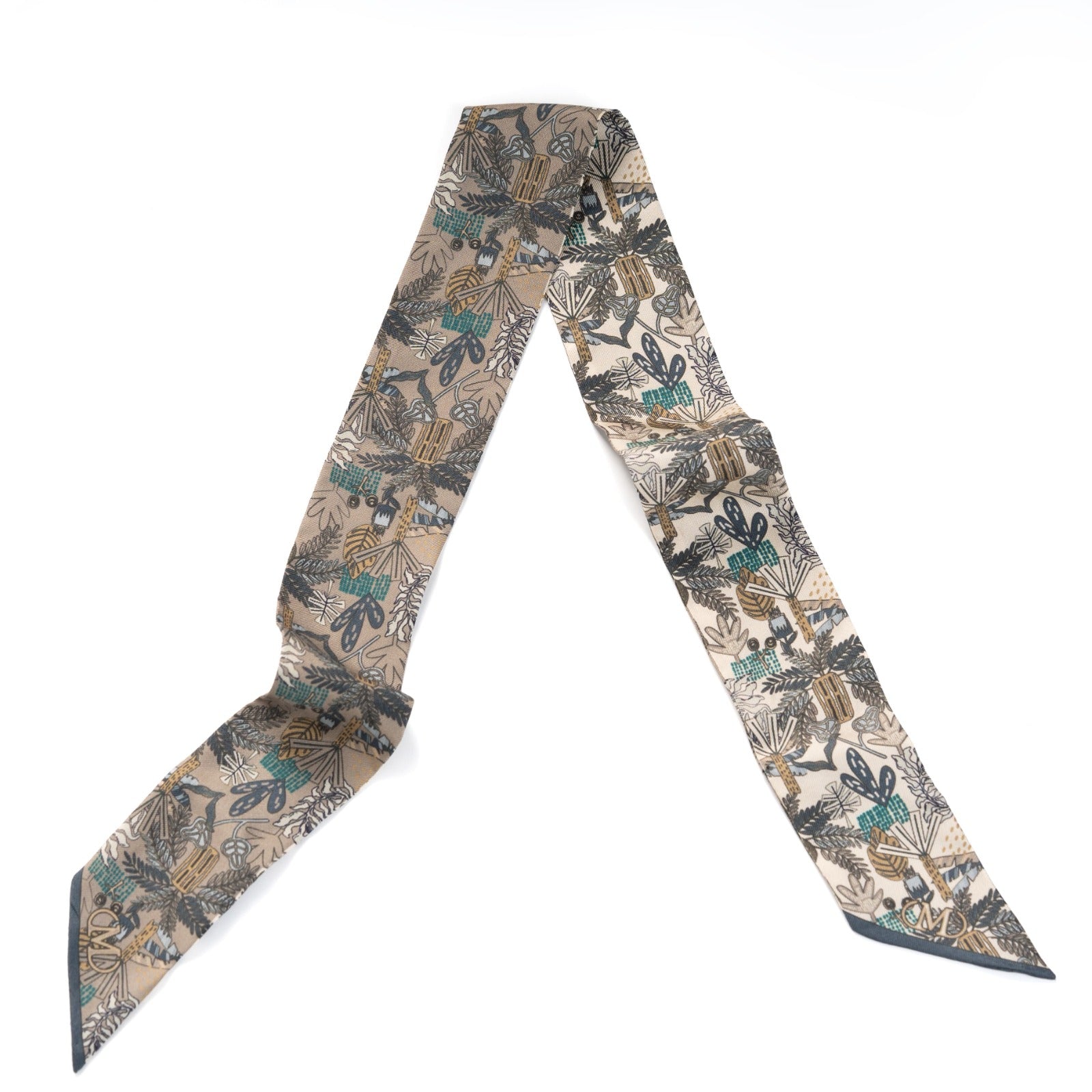 Silk Twilly - Light Brown