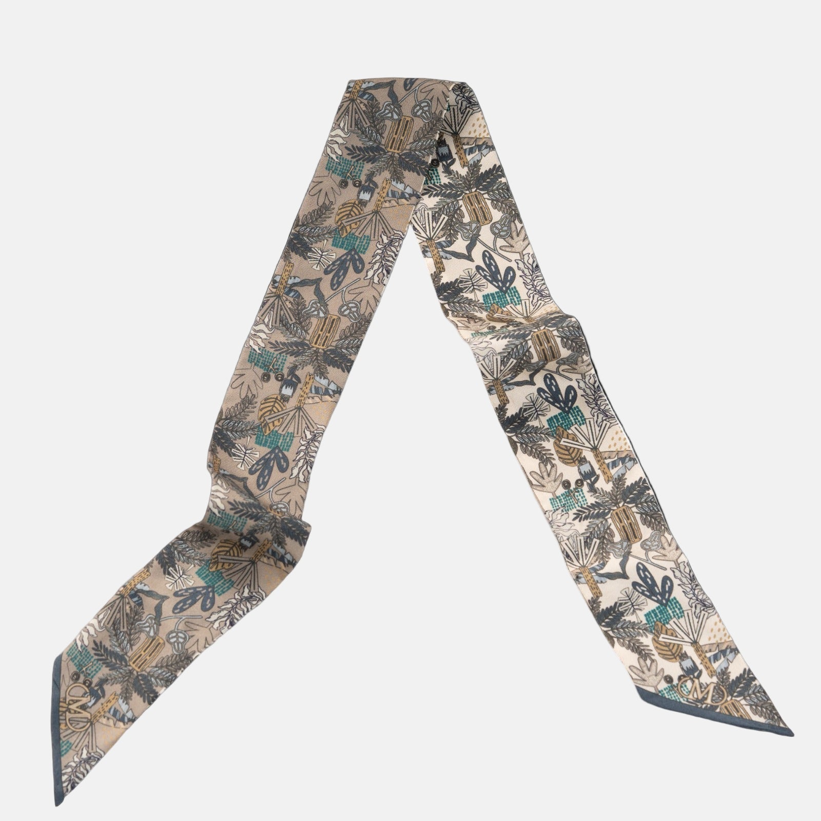 Silk Twilly - Light Brown