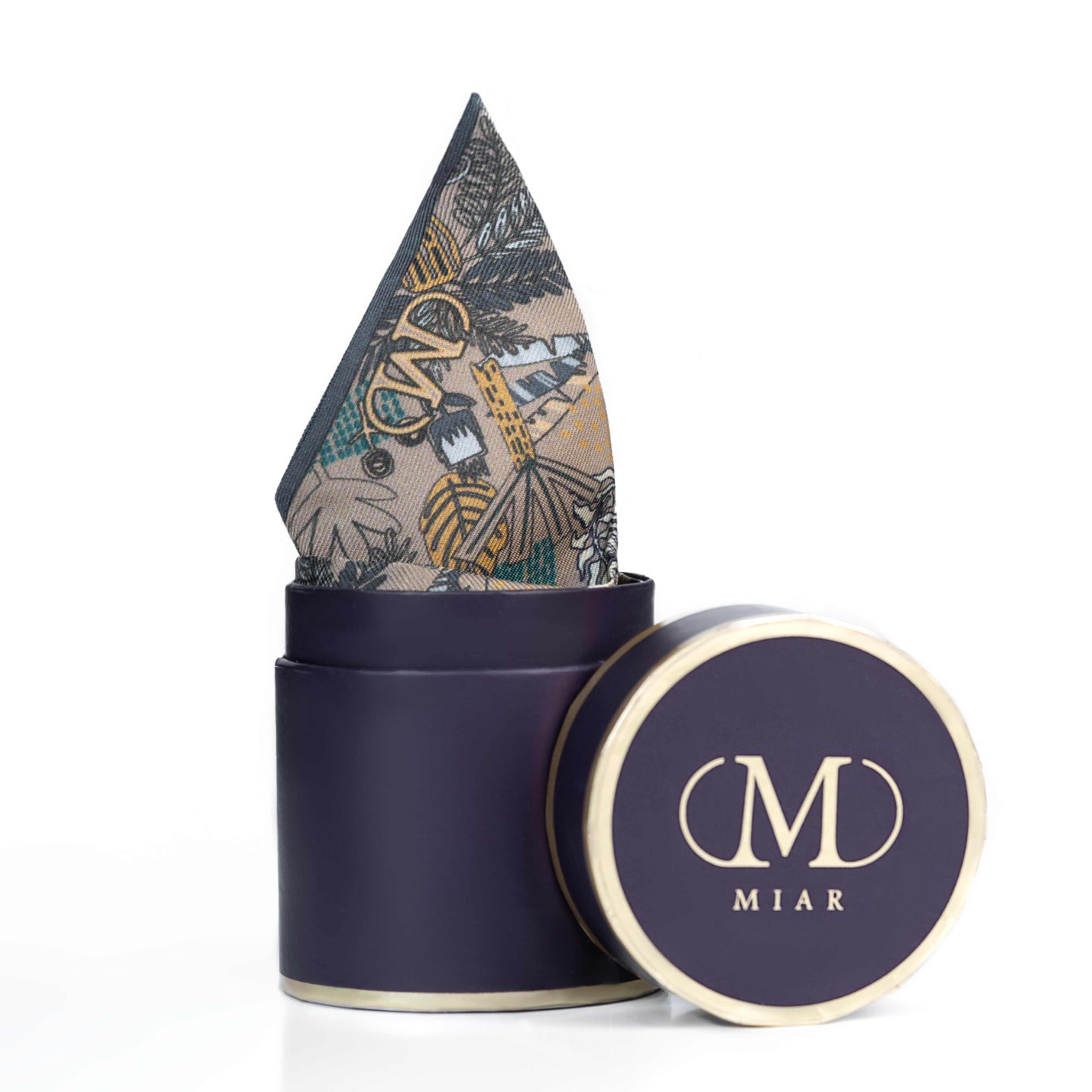 Silk Twilly - Light Brown