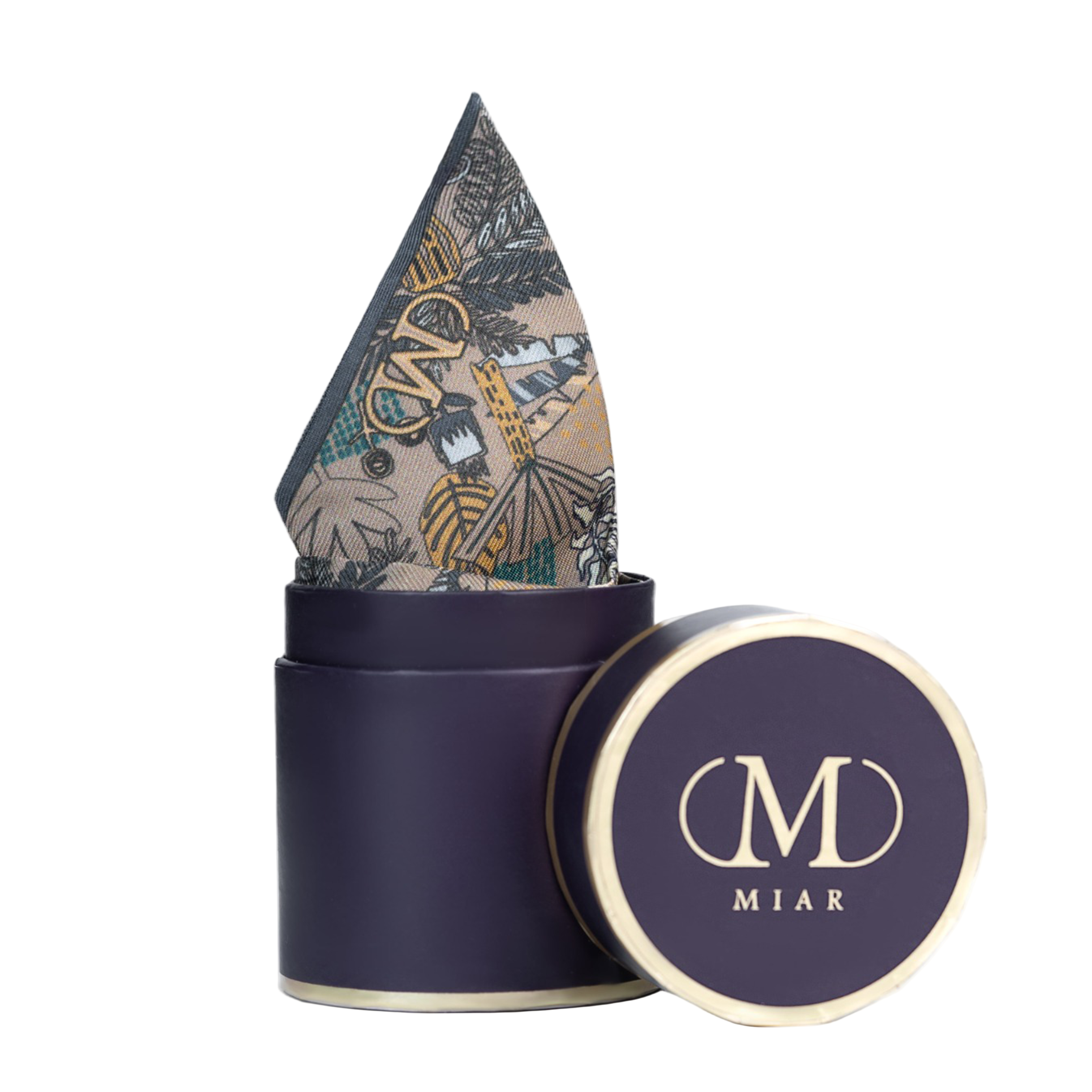 Silk Twilly - Light Brown