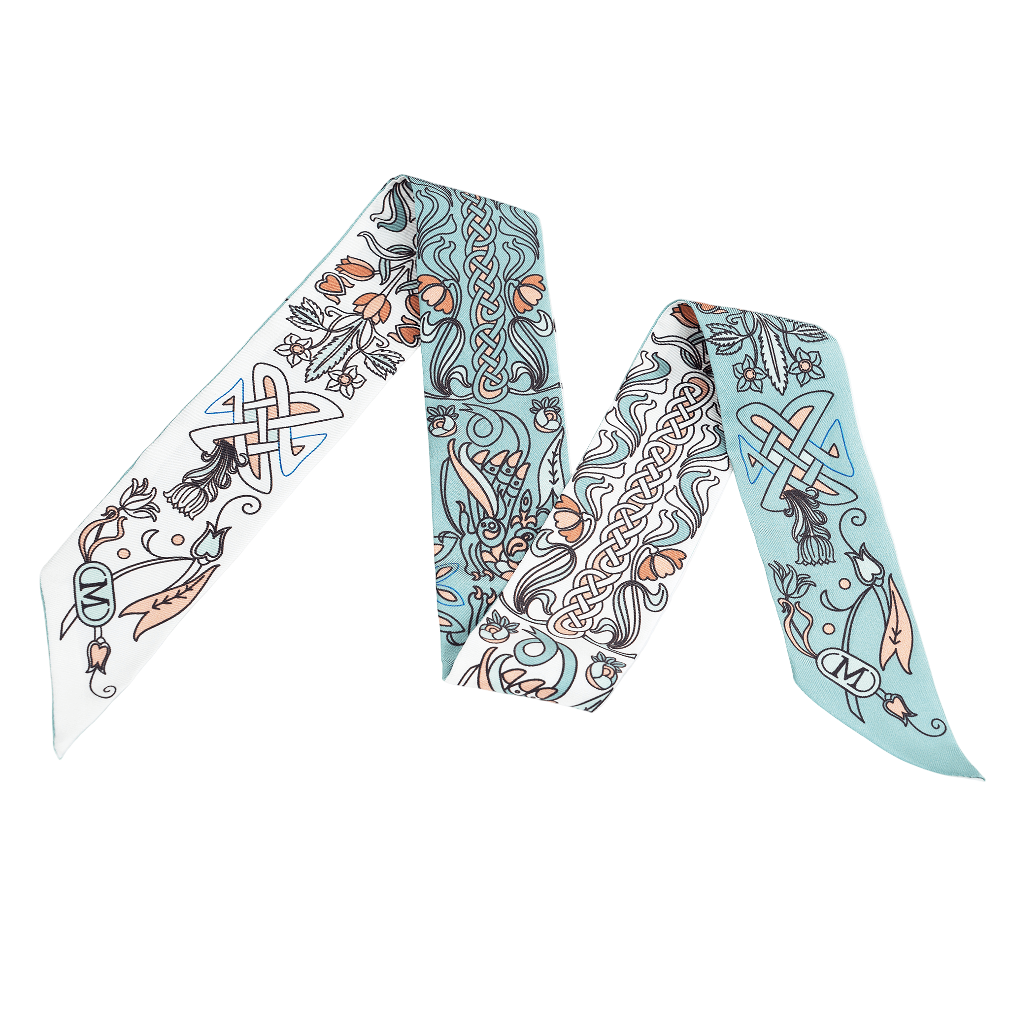 Silk Twilly - Light Blue