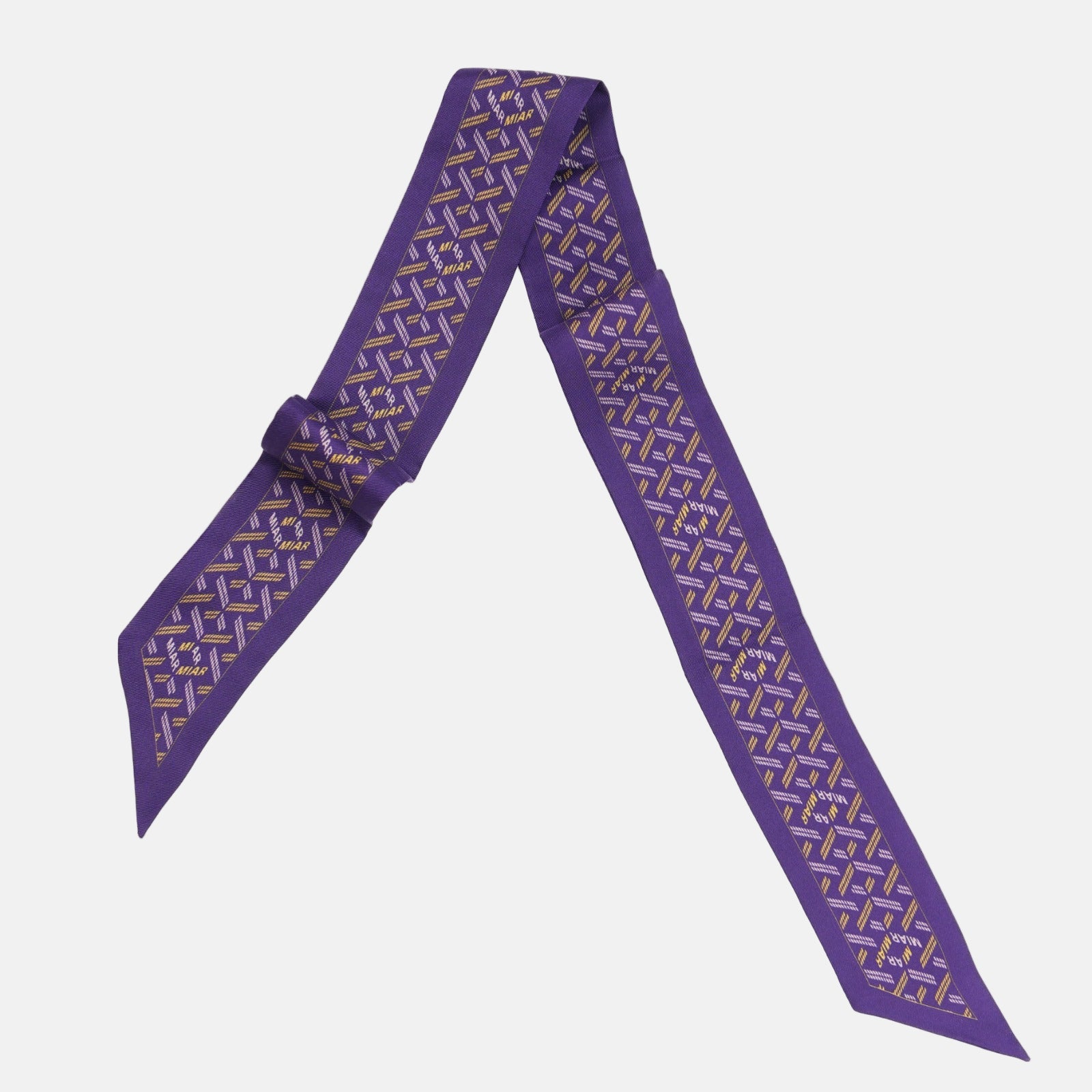 Silk Twilly -Dark Purple