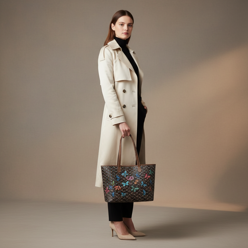 Custom Butterfly Bag with Model