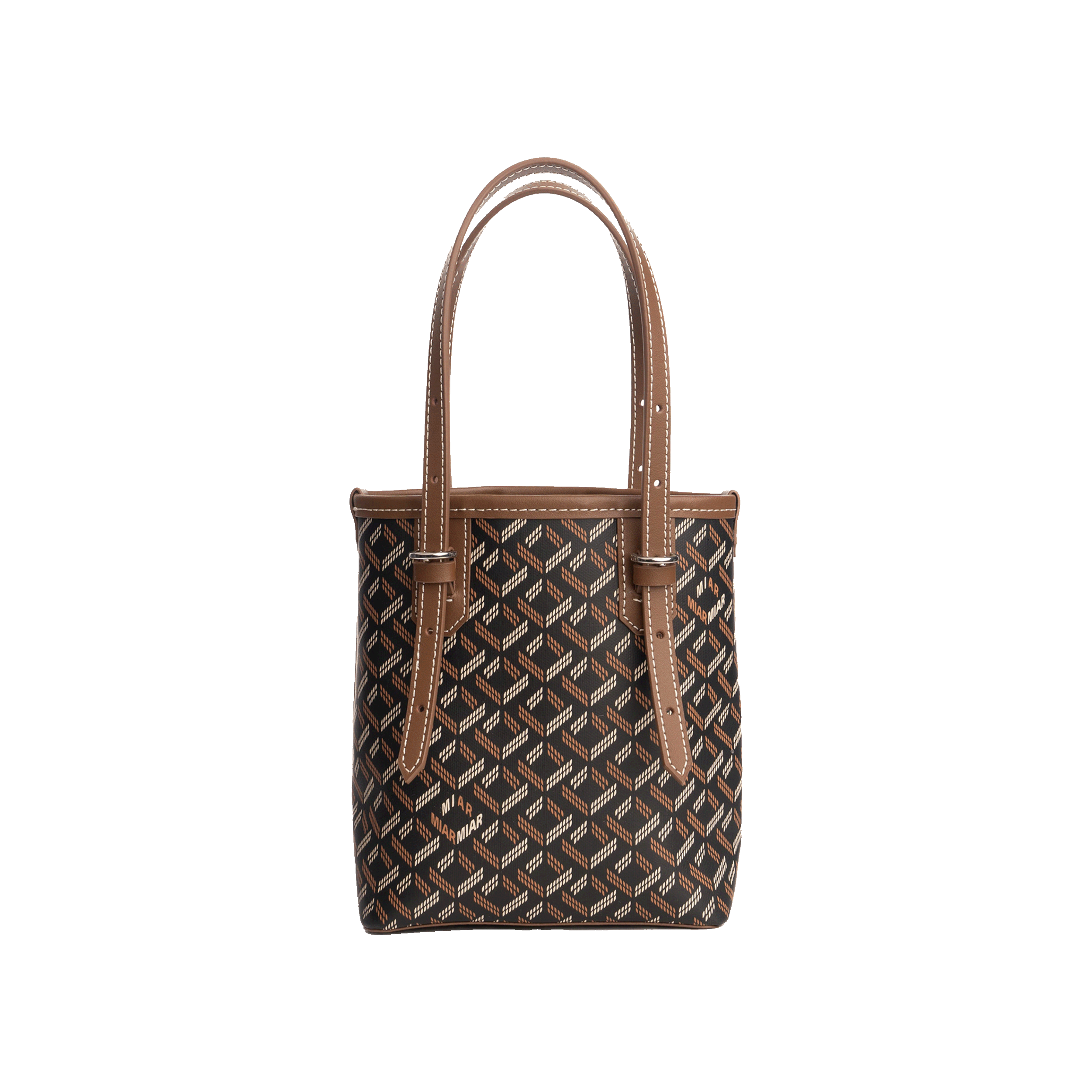 ORNATO BELLA MICRO TOTE BAG Black & Tan