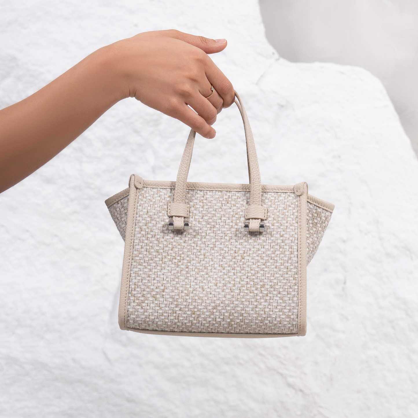 Blaire Mini Tote Bag Beige
