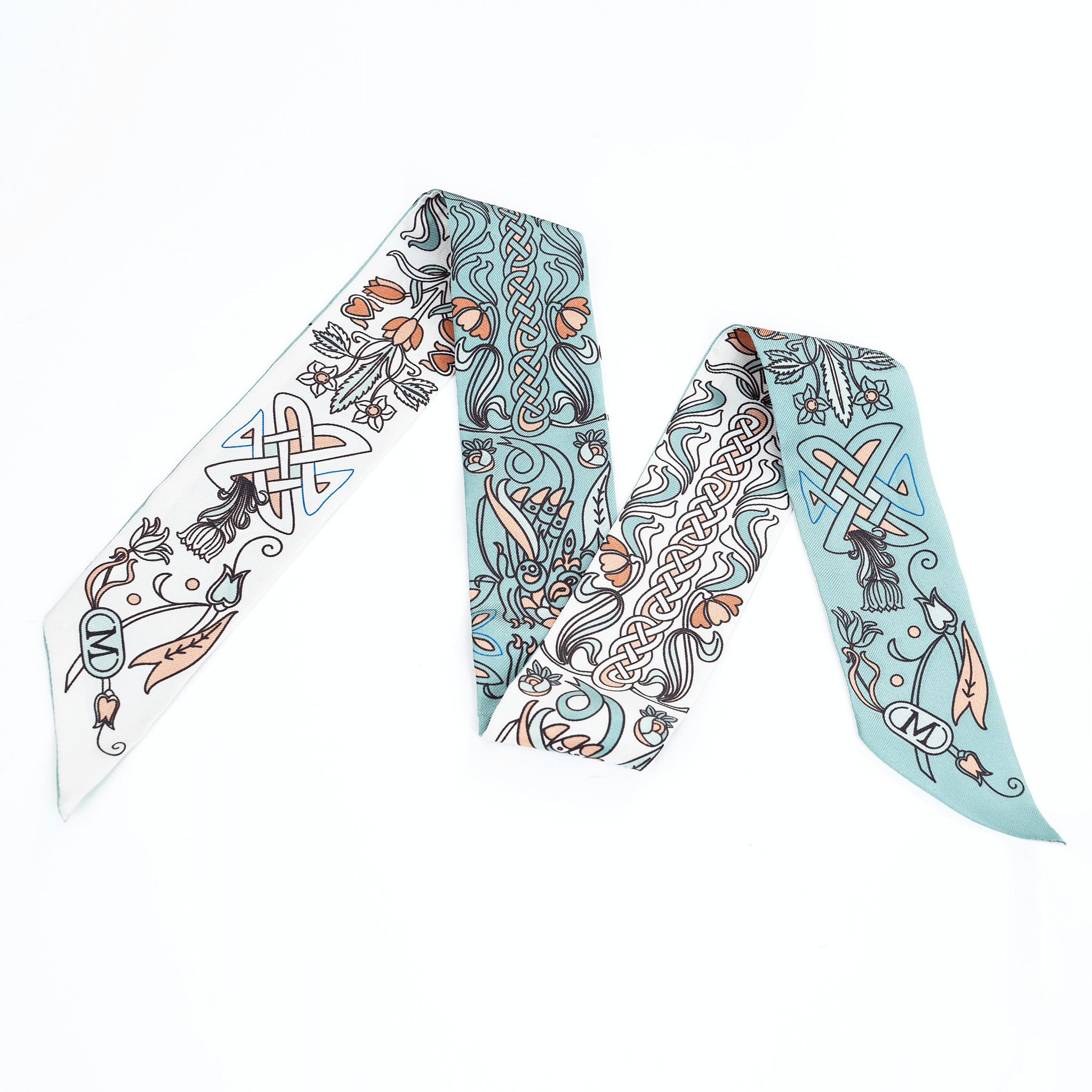 Silk Twilly - Light Blue