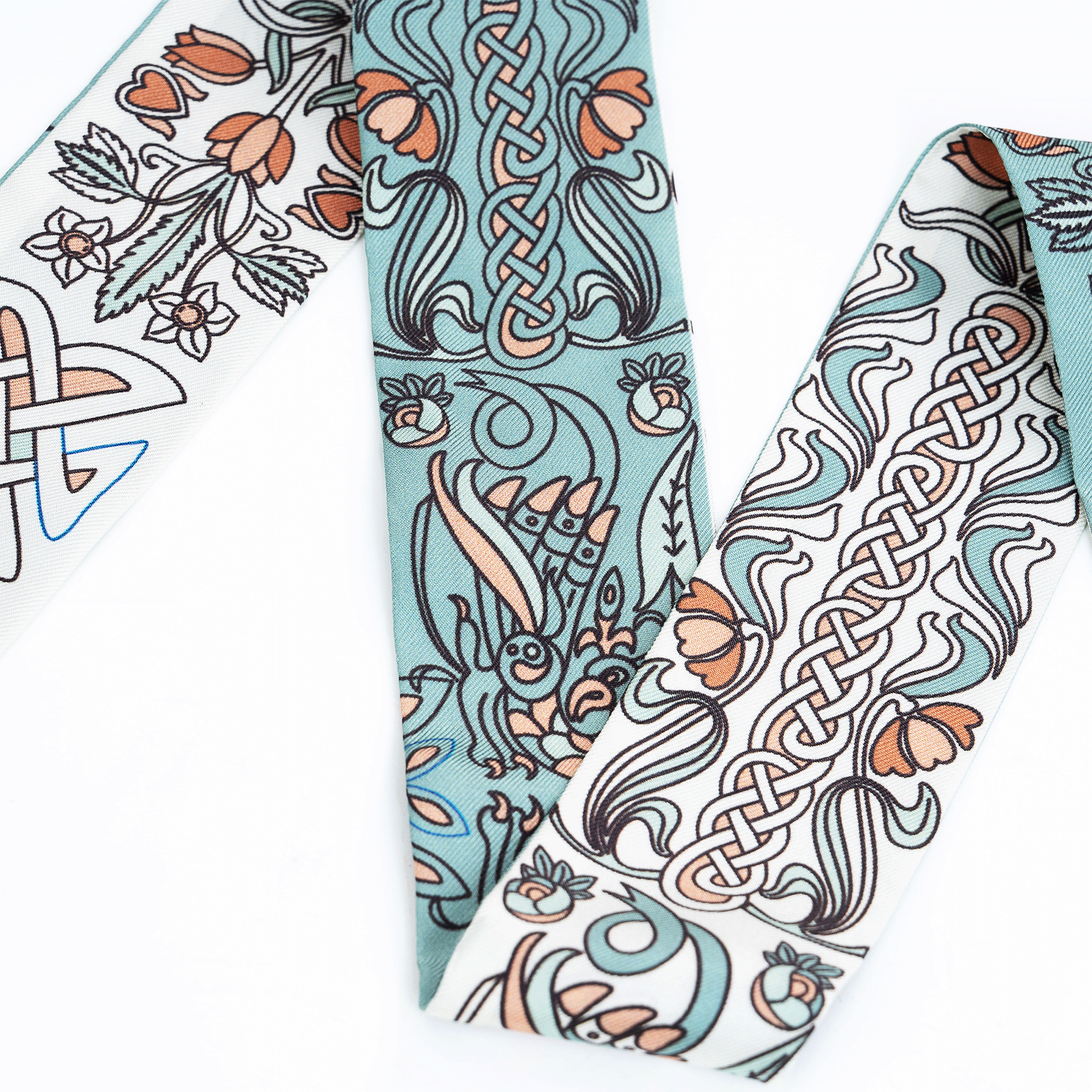 Silk Twilly - Light Blue