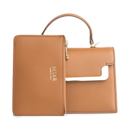 Miss MIAR Brown Ladies Bag Compact