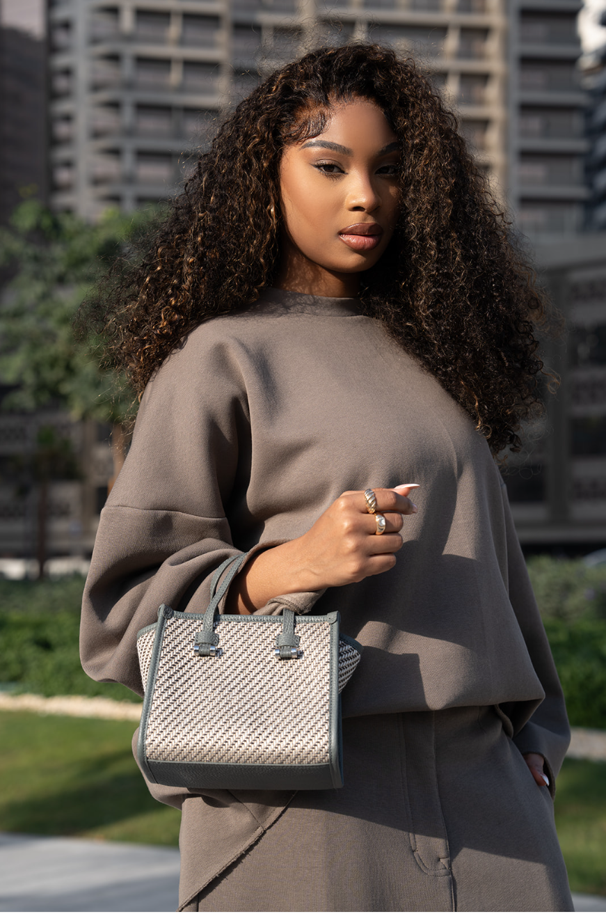 Blaire Mini Tote Bag Dark Grey
